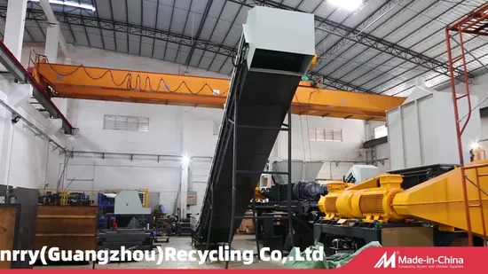 Double Shaft Scrap Copper Wire Recycling Electrical Copper Cable Iron Steel Metal Cans Shredder