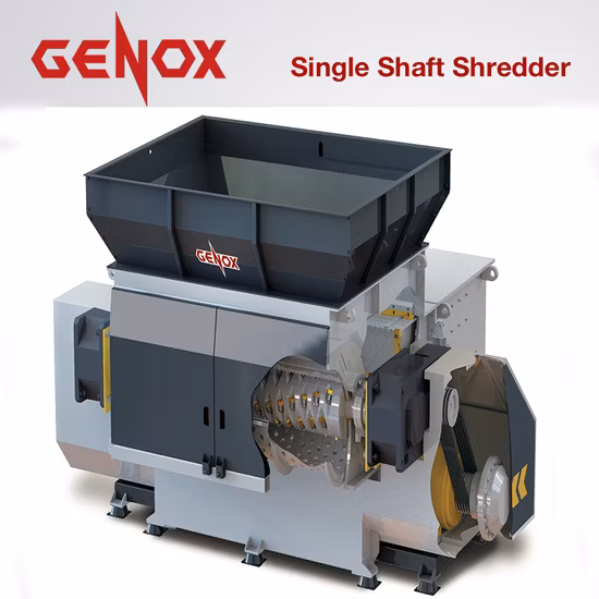 Paper Wood Plastic Machine Single Shaft Shredder (BH1500)